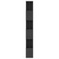 vidaXL Estantería/divisor madera contrachapada negro 80x24x192 cm