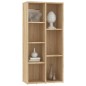 vidaXL Estantería madera contrachapada color roble Sonoma 50x25x106cm vidaXL Estantería madera contrachapada color roble Sonoma 50x25x106cm