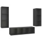 vidaXL Juego de muebles de salón 3 piezas madera de ingeniería gris vidaXL Juego de muebles de salón 3 piezas madera de ingeniería gris