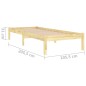 vidaXL Estructura de cama madera maciza de pino 100x200 cm vidaXL Estructura de cama madera maciza de pino 100x200 cm