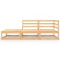 vidaXL Juego de muebles de jardín 4 piezas madera maciza de pino vidaXL Juego de muebles de jardín 4 piezas madera maciza de pino