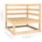 vidaXL Sofá de jardín 4 plazas con cojines madera maciza de pino vidaXL Sofá de jardín 4 plazas con cojines madera maciza de pino