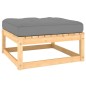 vidaXL Juego de muebles de jardín 9 pzas y cojines madera maciza pino vidaXL Juego de muebles de jardín 9 pzas y cojines madera maciza pino