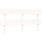 vidaXL Estructura de cama con cabecero madera maciza blanco 160x200 cm vidaXL Estructura de cama con cabecero madera maciza blanco 160x200 cm