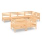 vidaXL Juego de muebles de jardín 8 piezas madera maciza de pino vidaXL Juego de muebles de jardín 8 piezas madera maciza de pino