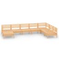vidaXL Juego de muebles de jardín 8 piezas madera maciza de pino vidaXL Juego de muebles de jardín 8 piezas madera maciza de pino