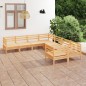 vidaXL Juego de muebles de jardín 8 piezas madera maciza de pino vidaXL Juego de muebles de jardín 8 piezas madera maciza de pino