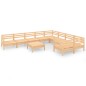 vidaXL Juego de muebles de jardín 10 piezas madera maciza de pino vidaXL Juego de muebles de jardín 10 piezas madera maciza de pino