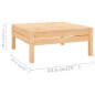 vidaXL Juego de muebles de jardín 10 piezas madera maciza de pino vidaXL Juego de muebles de jardín 10 piezas madera maciza de pino