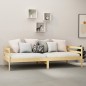 vidaXL Sofá cama con colchón madera de pino maciza 90x200 cm vidaXL Sofá cama con colchón madera de pino maciza 90x200 cm