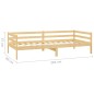 vidaXL Sofá cama con colchón madera de pino maciza 90x200 cm vidaXL Sofá cama con colchón madera de pino maciza 90x200 cm