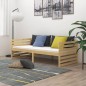 vidaXL Sofá cama con colchón madera de pino maciza 90x200 cm vidaXL Sofá cama con colchón madera de pino maciza 90x200 cm