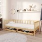 vidaXL Sofá cama con cajones madera de pino maciza 90x200 cm vidaXL Sofá cama con cajones madera de pino maciza 90x200 cm