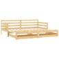 vidaXL Sofá cama extraíble madera maciza de pino 2x(90x200) cm vidaXL Sofá cama extraíble madera maciza de pino 2x(90x200) cm