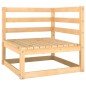 vidaXL Juego de muebles de jardín 9 pzas y cojines madera maciza pino vidaXL Juego de muebles de jardín 9 pzas y cojines madera maciza pino
