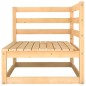 vidaXL Juego de muebles de jardín 9 pzas y cojines madera maciza pino vidaXL Juego de muebles de jardín 9 pzas y cojines madera maciza pino