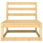 vidaXL Juego de muebles de jardín 9 pzas y cojines madera maciza pino vidaXL Juego de muebles de jardín 9 pzas y cojines madera maciza pino