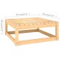 vidaXL Juego de muebles de jardín 9 pzas y cojines madera maciza pino vidaXL Juego de muebles de jardín 9 pzas y cojines madera maciza pino