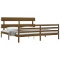 vidaXL Estructura cama y cabecero madera maciza marrón miel 200x200 cm vidaXL Estructura cama y cabecero madera maciza marrón miel 200x200 cm