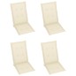 vidaXL Sillas de jardín reclinables 3 uds madera maciza acacia cojines vidaXL Sillas de jardín reclinables 3 uds madera maciza acacia cojines