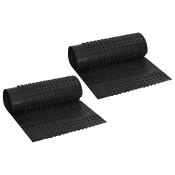 vidaXL Lámina de drenaje nodular 2 unidades HDPE 400 g/m² 0,5x20 m