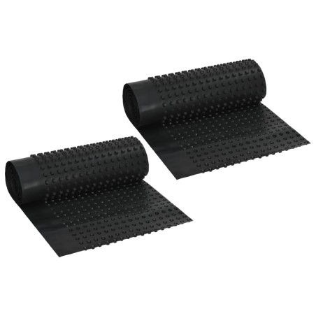 vidaXL Lámina de drenaje nodular 2 unidades HDPE 400 g/m² 0,5x20 m