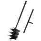 vidaXL Taladro de tierra con mango acero negro 250 mm vidaXL Taladro de tierra con mango acero negro 250 mm