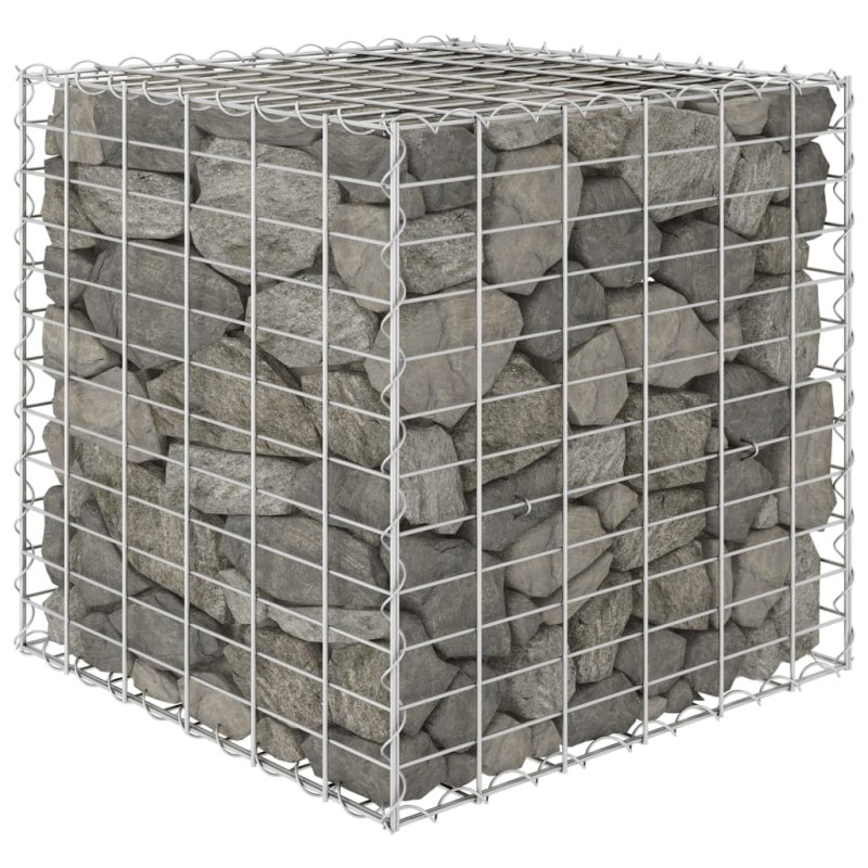 vidaXL Arriate de gaviones cúbico alambre de acero 60x60x60 cm vidaXL Arriate de gaviones cúbico alambre de acero 60x60x60 cm