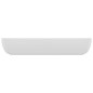 vidaXL Lavabo de lujo de cerámica rectangular blanco mate 71x38 cm vidaXL Lavabo de lujo de cerámica rectangular blanco mate 71x38 cm