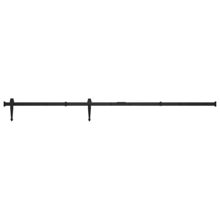 vidaXL Kit mini puerta corredera de armario acero carbono 152 cm