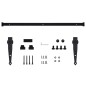 vidaXL Kit mini puerta corredera de armario acero carbono 152 cm vidaXL Kit mini puerta corredera de armario acero carbono 152 cm