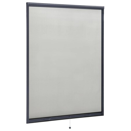 vidaXL Mosquitera enrollable para ventanas gris antracita 130x170 cm