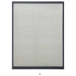 vidaXL Mosquitera enrollable para ventanas gris antracita 130x170 cm