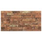vidaXL Paneles de pared 3D diseño ladrillo marrón 10 pzas EPS vidaXL Paneles de pared 3D diseño ladrillo marrón 10 pzas EPS