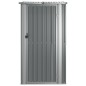 vidaXL Cobertizo de jardín acero galvanizado gris 118,5x97x209,5 cm vidaXL Cobertizo de jardín acero galvanizado gris 118,5x97x209,5 cm
