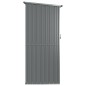 vidaXL Cobertizo de jardín acero galvanizado gris 118,5x97x209,5 cm vidaXL Cobertizo de jardín acero galvanizado gris 118,5x97x209,5 cm