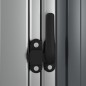 vidaXL Cobertizo de jardín acero galvanizado gris 118,5x97x209,5 cm vidaXL Cobertizo de jardín acero galvanizado gris 118,5x97x209,5 cm