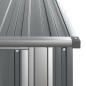 vidaXL Cobertizo de jardín acero galvanizado gris 118,5x97x209,5 cm vidaXL Cobertizo de jardín acero galvanizado gris 118,5x97x209,5 cm