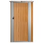 vidaXL Cobertizo de jardín acero galvanizado marrón 118,5x97x209,5 cm vidaXL Cobertizo de jardín acero galvanizado marrón 118,5x97x209,5 cm