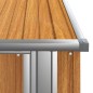vidaXL Cobertizo de jardín acero galvanizado marrón 118,5x97x209,5 cm vidaXL Cobertizo de jardín acero galvanizado marrón 118,5x97x209,5 cm