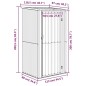 vidaXL Cobertizo de jardín acero galvanizado marrón 118,5x97x209,5 cm vidaXL Cobertizo de jardín acero galvanizado marrón 118,5x97x209,5 cm