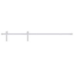 vidaXL Kit herrajes para puertas correderas de acero blanco 183 cm