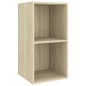 vidaXL Set de muebles para TV 4 pzas madera contrachapada roble Sonoma