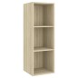 vidaXL Set de muebles para TV 4 pzas madera contrachapada roble Sonoma