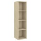 vidaXL Set de muebles para TV 4 pzas madera contrachapada roble Sonoma