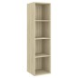 vidaXL Juego de muebles de salón 3 pzas madera ingeniería roble Sonoma