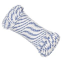 vidaXL Cuerda de barco polipropileno blanco 4 mm 100 m