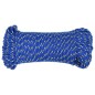 vidaXL Cuerda de barco polipropileno azul 5 mm 100 m vidaXL Cuerda de barco polipropileno azul 5 mm 100 m