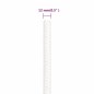 vidaXL Cuerda de barco polipropileno blanco intenso 12 mm 25 m vidaXL Cuerda de barco polipropileno blanco intenso 12 mm 25 m