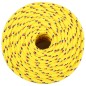 vidaXL Cuerda de barco polipropileno amarillo 10 mm 250 m